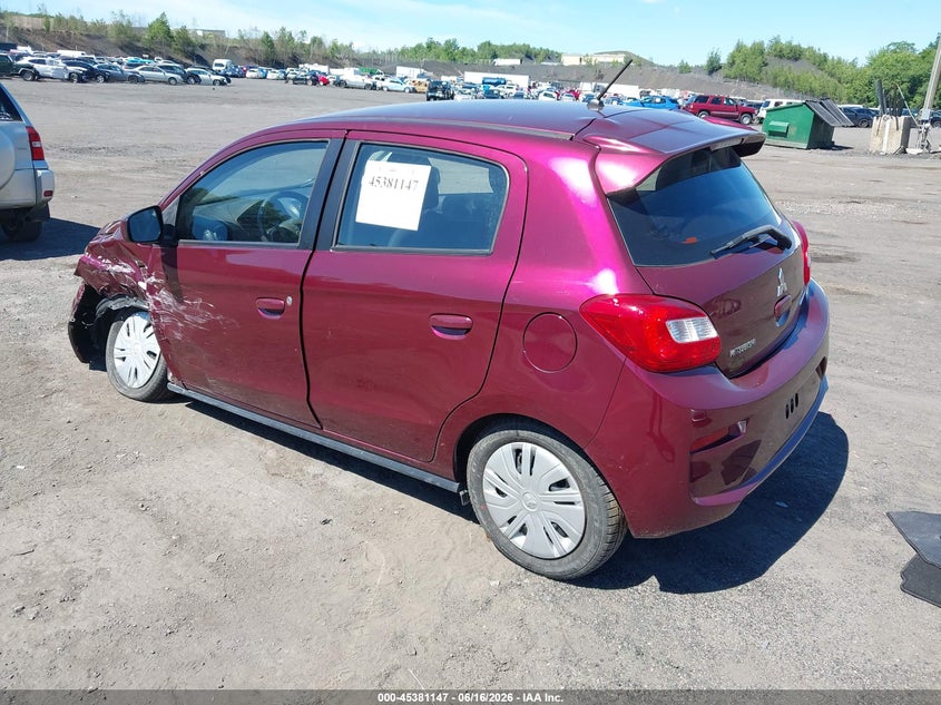 2017 Mitsubishi Mirage VIN ML32A3HJ2HH009609 IAAI salvage auction — FRONT END, Salvage (Pennsylvania), sold $775 on 2026-07-14 (photo 3)