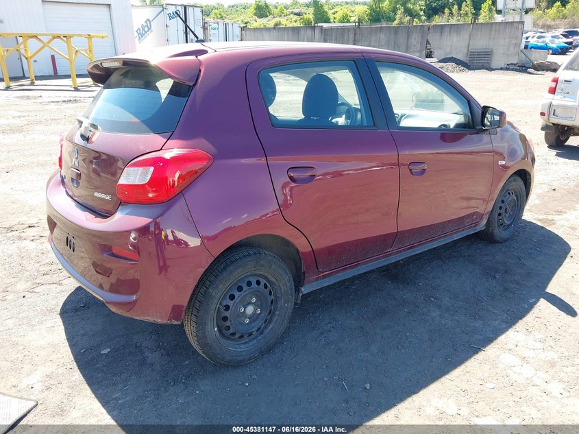 2017 Mitsubishi Mirage VIN ML32A3HJ2HH009609 IAAI salvage auction — FRONT END, Salvage (Pennsylvania), sold $775 on 2026-07-14 (photo 4)