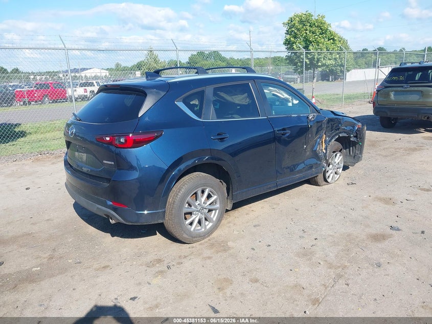 2025 Mazda Cx-5 VIN JM3KFBCM5S0729073 IAAI salvage auction — RIGHT FRONT, Salvage Title, sold $2,850 on 2026-07-28 (photo 4)