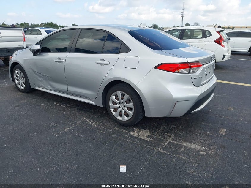 2021 Toyota Corolla VIN JTDEPMAE8MJ188866 IAAI salvage auction — SIDE, Rebuildable (Florida), sold $5,150 on 2026-07-21 (photo 3)