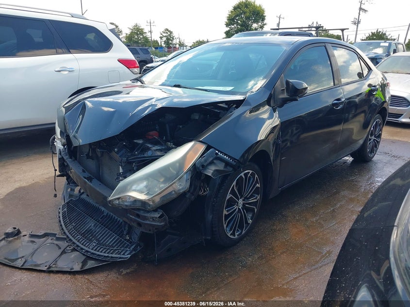 2014 Toyota Corolla VIN 2T1BURHE6EC143887 IAAI salvage auction — FRONT END, Salvage (North Carolina), sold $1,350 on 2026-07-09 (photo 2)