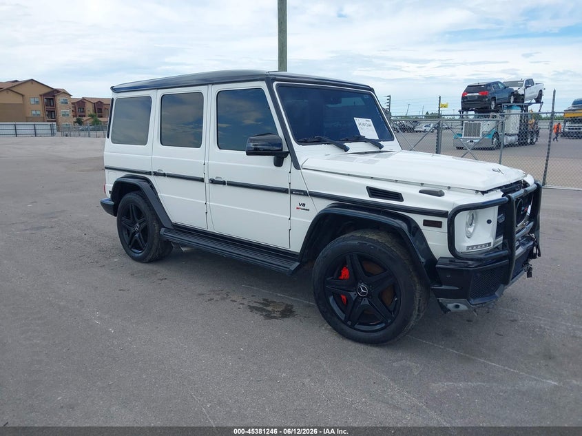2018 Mercedes-benz G-klasse VIN WDCYC7DHXJX287983 IAAI salvage auction — FRONT END, Salvage (Louisiana), sold $33,250 on 2026-07-13 (photo 1)