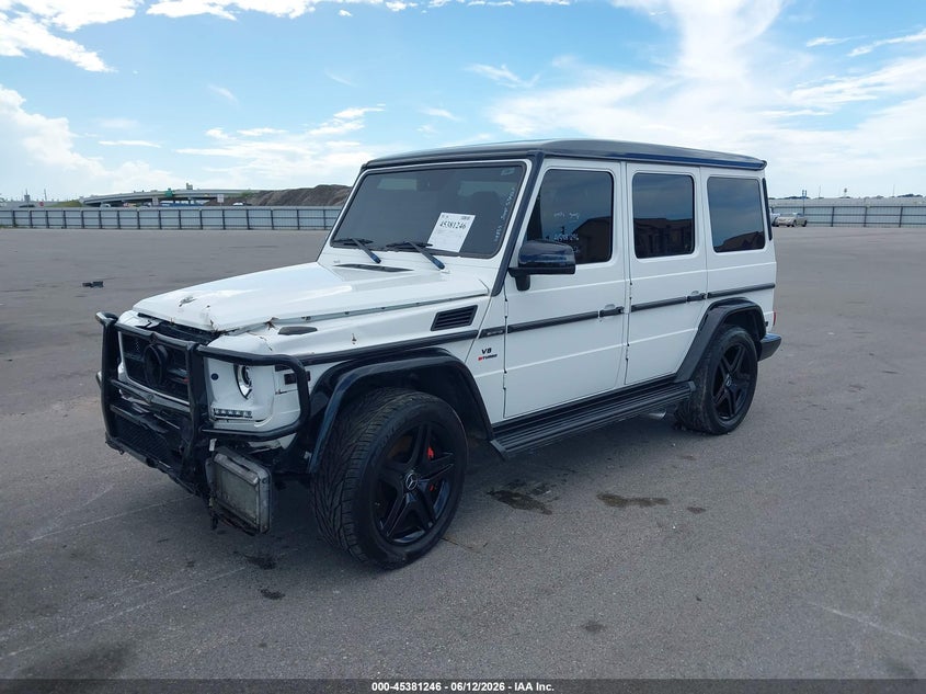 2018 Mercedes-benz G-klasse VIN WDCYC7DHXJX287983 IAAI salvage auction — FRONT END, Salvage (Louisiana), sold $33,250 on 2026-07-13 (photo 2)