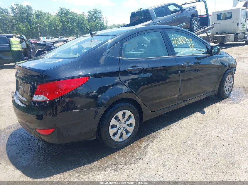 2017 Hyundai Accent VIN KMHCT4AE7HU321099 IAAI salvage auction — FRONT END, Salvage - Greater Than 75% (Maryland), sold $500 on 2026-07-11 (photo 4)