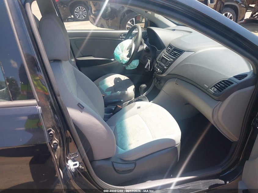 2017 Hyundai Accent VIN KMHCT4AE7HU321099 IAAI salvage auction — FRONT END, Salvage - Greater Than 75% (Maryland), sold $500 on 2026-07-11 (photo 5)