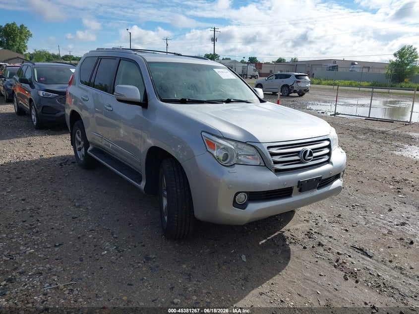 2013 Lexus Gx VIN JTJJM7FX2D5059398 IAAI salvage auction — FRONT END, Salvage Title, sold $8,100 on 2026-07-23 (photo 1)