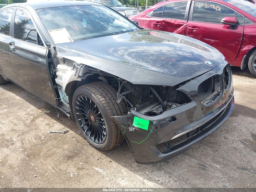 2012 BMW 7er VIN WBAKC6C52CC395714 IAAI salvage auction — RIGHT FRONT, Previous Salvage (Michigan), sold $1,150 on 2026-07-08 (photo 6)