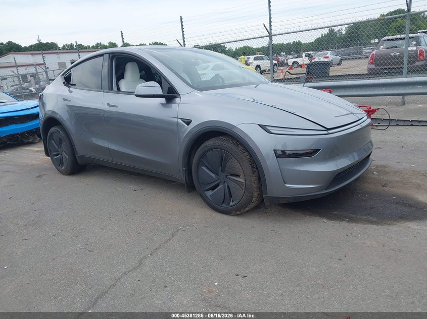 2026 Tesla Model y VIN 7SAYGDEE3TA457871 IAAI salvage auction — FRONT & REAR, Salvage (North Carolina), sold $20,500 on 2026-07-16 (photo 1)