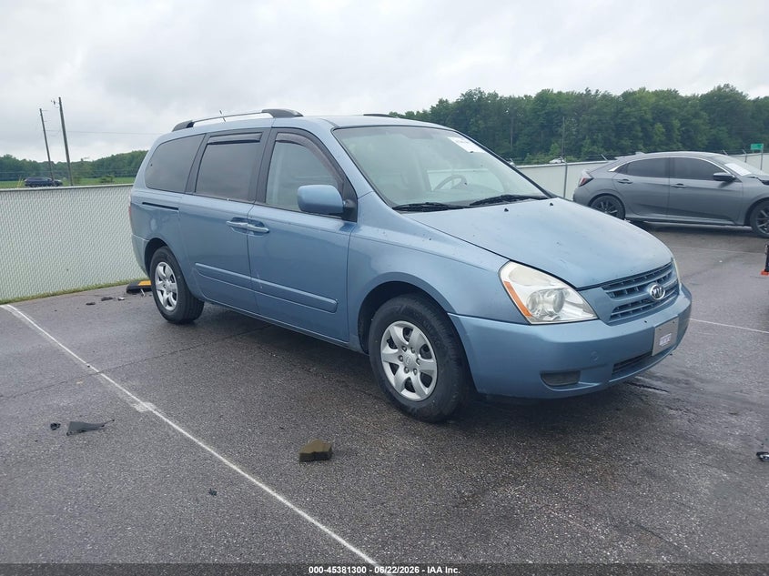 2010 Kia SEDONA VIN KNDMG4C31A6342596 IAAI salvage auction — NORMAL WEAR, Clear (Indiana), sold $750 on 2026-07-09 (photo 1)