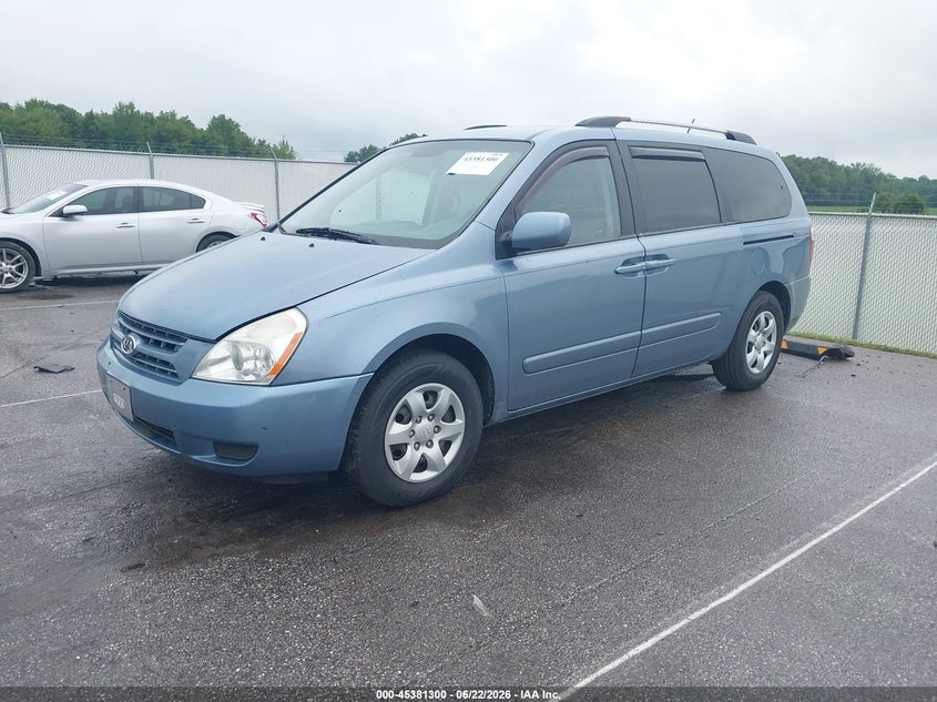 2010 Kia SEDONA VIN KNDMG4C31A6342596 IAAI salvage auction — NORMAL WEAR, Clear (Indiana), sold $750 on 2026-07-09 (photo 2)