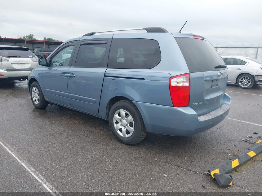 2010 Kia SEDONA VIN KNDMG4C31A6342596 IAAI salvage auction — NORMAL WEAR, Clear (Indiana), sold $750 on 2026-07-09 (photo 3)