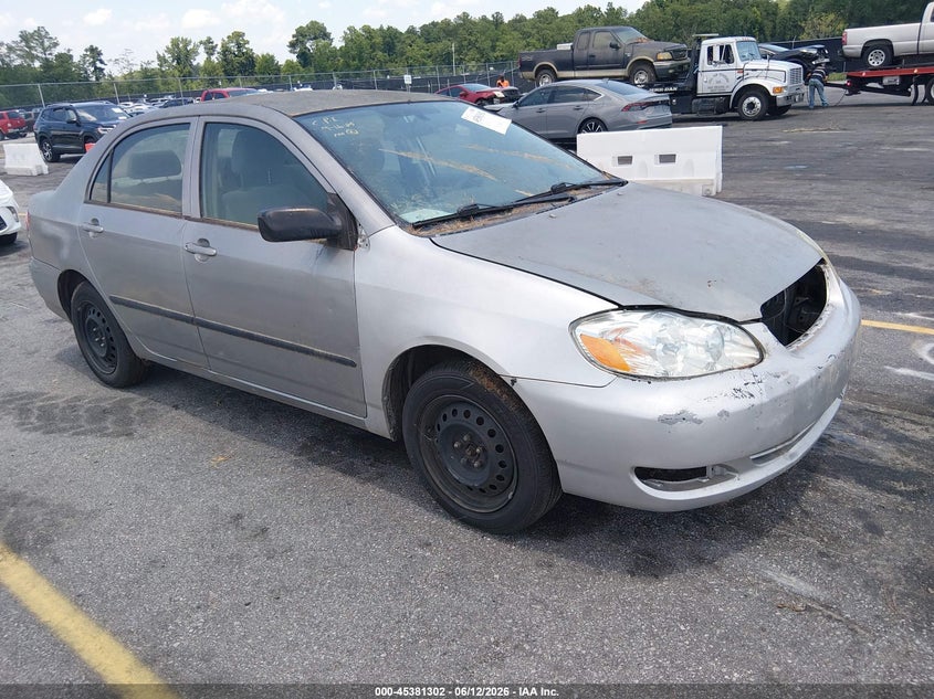 2006 Toyota Corolla VIN JTDBR32E860096476 IAAI salvage auction — NORMAL WEAR, Clear (South Carolina), sold $300 on 2026-07-22 (photo 1)