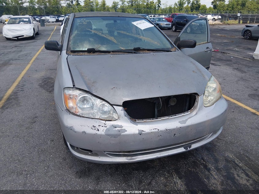 2006 Toyota Corolla VIN JTDBR32E860096476 IAAI salvage auction — NORMAL WEAR, Clear (South Carolina), sold $300 on 2026-07-22 (photo 6)