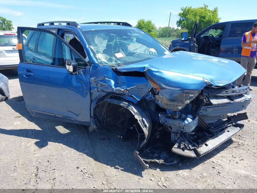 2025 Subaru Forester VIN JF2SLDAC7SH505958 IAAI salvage auction — BIO HAZARD, Mv-907A (New York), sold $2,200 on 2026-07-23 (photo 1)