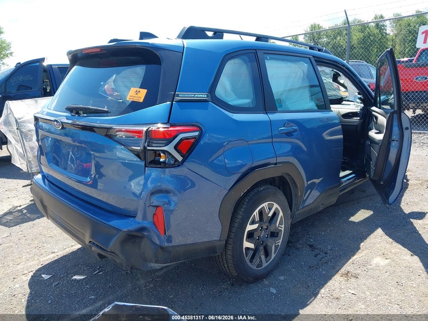 2025 Subaru Forester VIN JF2SLDAC7SH505958 IAAI salvage auction — BIO HAZARD, Mv-907A (New York), sold $2,200 on 2026-07-23 (photo 4)