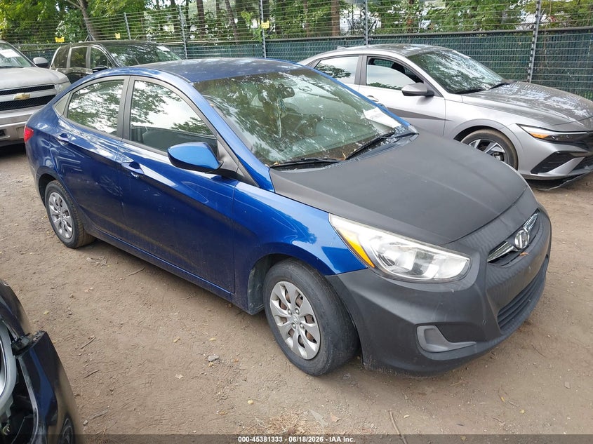 2015 Hyundai Accent VIN KMHCT4AE9FU796489 IAAI salvage auction — NORMAL WEAR, Clear (Virginia), sold $750 on 2026-07-11 (photo 1)