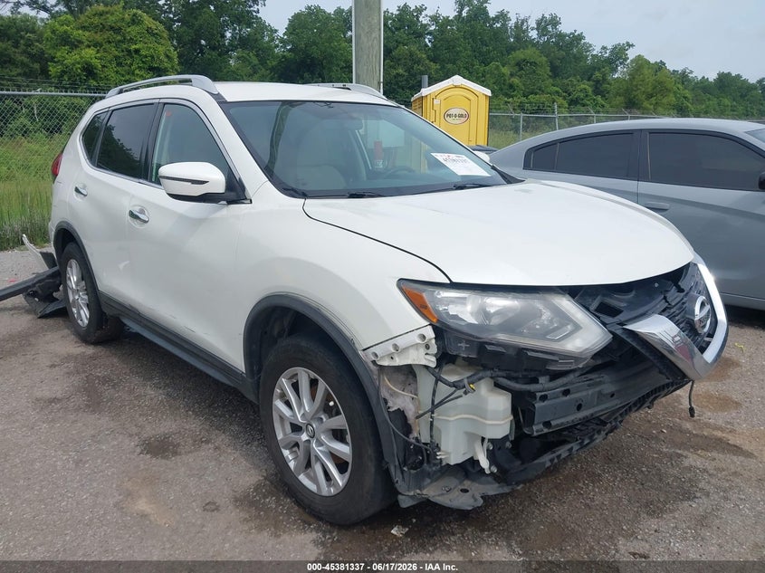 2017 Nissan Rogue VIN KNMAT2MT0HP557019 IAAI salvage auction — FRONT END, Salvage (Louisiana), sold $1,050 on 2026-07-15 (photo 1)