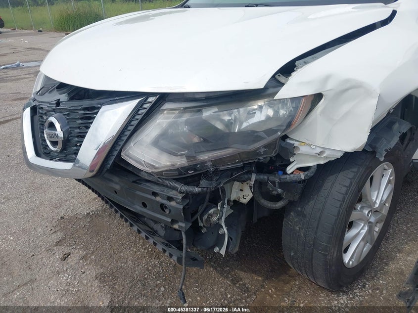 2017 Nissan Rogue VIN KNMAT2MT0HP557019 IAAI salvage auction — FRONT END, Salvage (Louisiana), sold $1,050 on 2026-07-15 (photo 6)