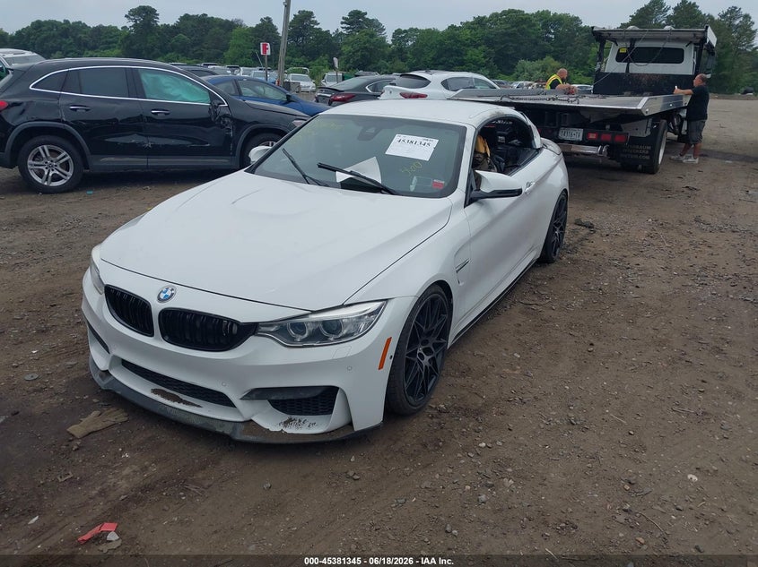 2015 BMW M4 VIN WBS3U9C52FP968218 IAAI salvage auction — EXTERIOR BURN, Salvage Title, sold $11,325 on 2026-08-04 (photo 2)