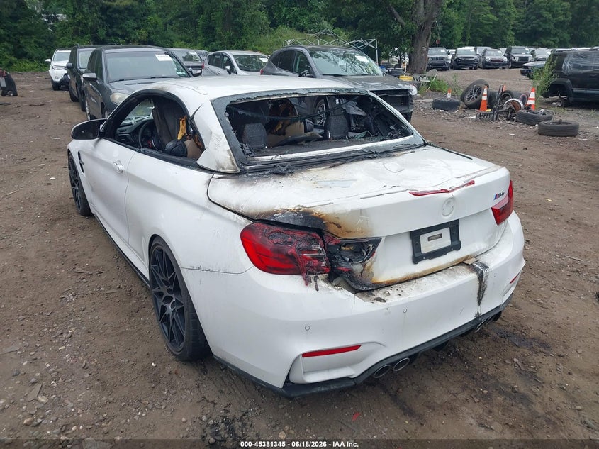 2015 BMW M4 VIN WBS3U9C52FP968218 IAAI salvage auction — EXTERIOR BURN, Salvage Title, sold $11,325 on 2026-08-04 (photo 6)
