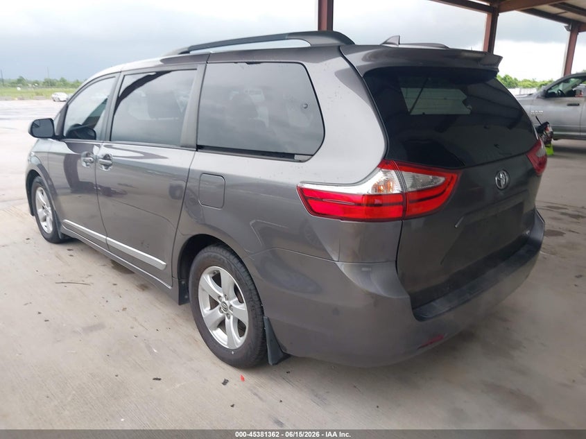 2018 Toyota Sienna VIN 5TDKZ3DC3JS901897 IAAI salvage auction — WATER/FLOOD, Salvage Title, sold $5,100 on 2026-07-24 (photo 3)