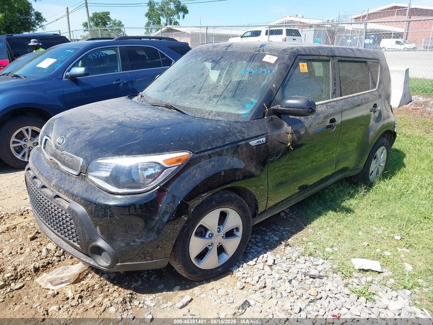 2016 Kia Soul VIN KNDJN2A2XG7301104 IAAI salvage auction — NORMAL WEAR, Clear (Tennessee), sold $325 on 2026-07-16 (photo 2)