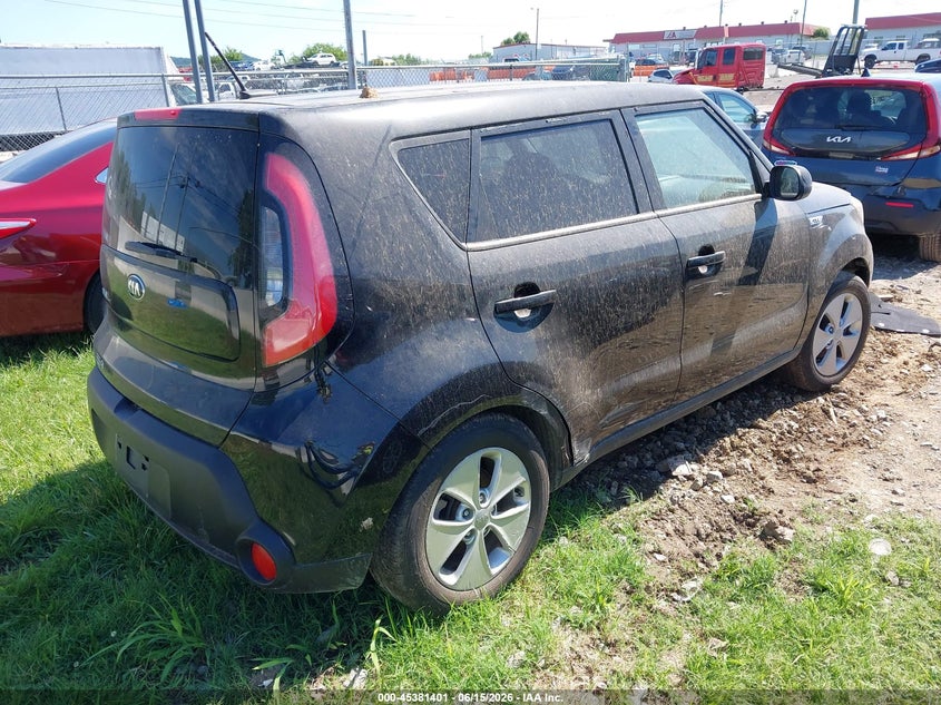 2016 Kia Soul VIN KNDJN2A2XG7301104 IAAI salvage auction — NORMAL WEAR, Clear (Tennessee), sold $325 on 2026-07-16 (photo 4)