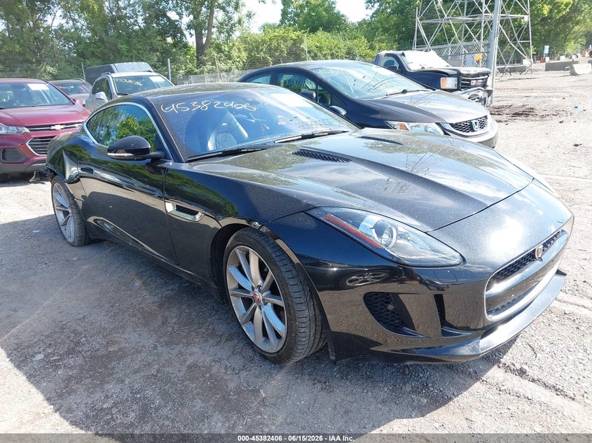 2017 Jaguar F-type VIN SAJWA6BU0H8K46717 IAAI salvage auction — REAR END, Clear (Indiana), sold $11,500 on 2026-07-29 (photo 1)
