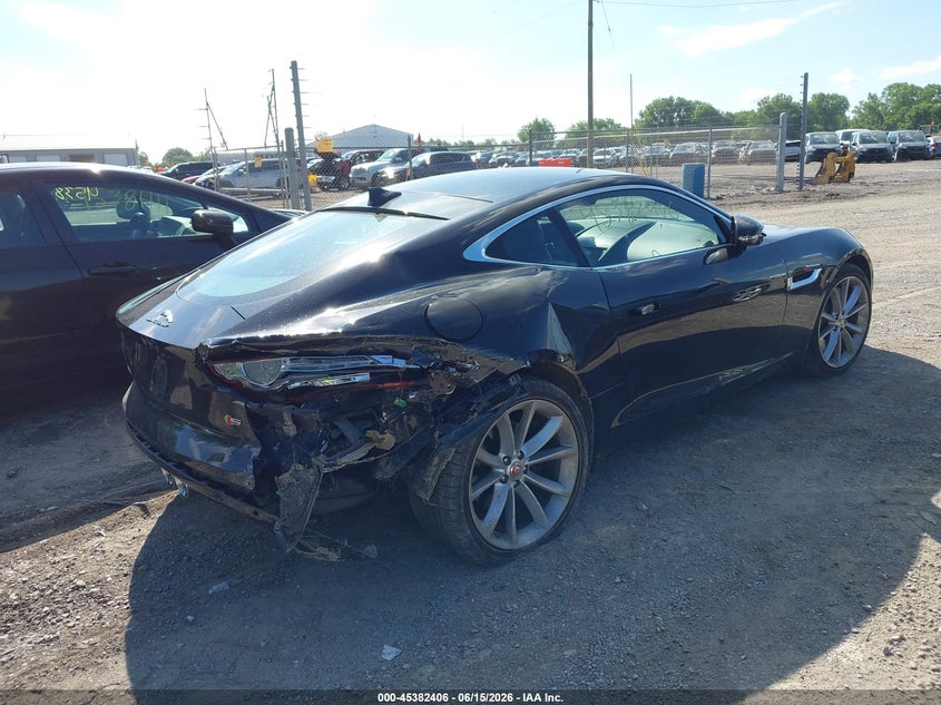 2017 Jaguar F-type VIN SAJWA6BU0H8K46717 IAAI salvage auction — REAR END, Clear (Indiana), sold $11,500 on 2026-07-29 (photo 4)