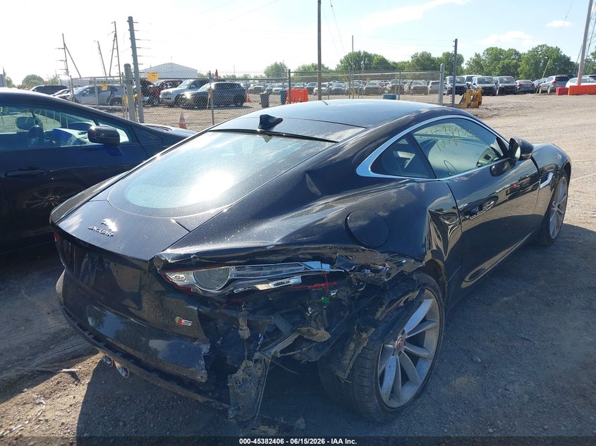 2017 Jaguar F-type VIN SAJWA6BU0H8K46717 IAAI salvage auction — REAR END, Clear (Indiana), sold $11,500 on 2026-07-29 (photo 6)