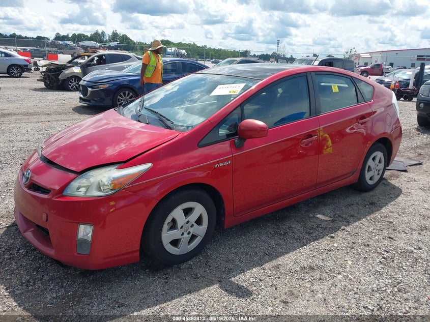 2010 Toyota Prius VIN JTDKN3DUXA0157187 IAAI salvage auction — RIGHT SIDE, Clear (South Carolina), sold $1,400 on 2026-07-29 (photo 2)