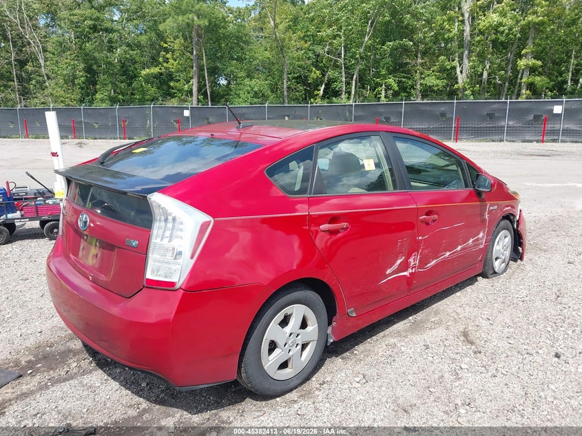 2010 Toyota Prius VIN JTDKN3DUXA0157187 IAAI salvage auction — RIGHT SIDE, Clear (South Carolina), sold $1,400 on 2026-07-29 (photo 4)