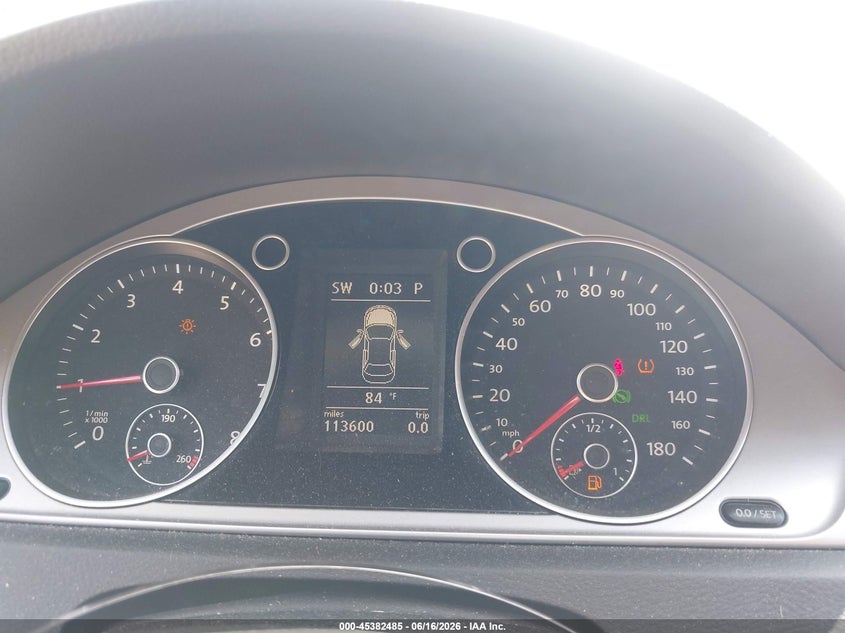 2012 Volkswagen Passat cc VIN WVWMP7AN3CE513167 IAAI salvage auction — NORMAL WEAR, Clear (Maryland), sold $450 on 2026-07-22 (photo 7)