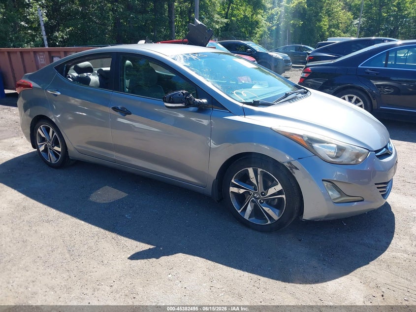 2015 Hyundai Elantra VIN KMHDH4AE5FU321413 IAAI salvage auction — THEFT, Clear (Virginia), sold $25 on 2026-07-29 (photo 1)