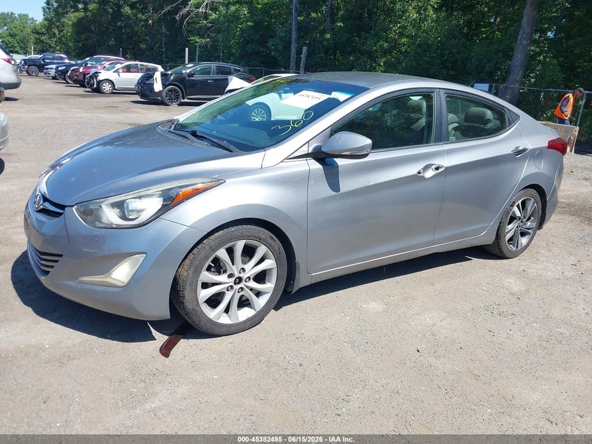 2015 Hyundai Elantra VIN KMHDH4AE5FU321413 IAAI salvage auction — THEFT, Clear (Virginia), sold $25 on 2026-07-29 (photo 2)