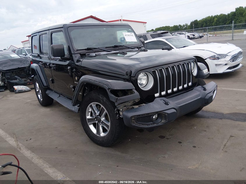 2021 Jeep Wrangler / VIN 1C4HJXEG8MW550418 — IAAI salvage auction photo