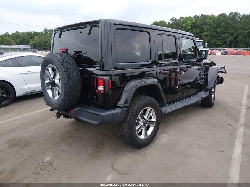 2021 Jeep Wrangler / VIN 1C4HJXEG8MW550418 IAAI salvage auction — FRONT END, Salvage (North Carolina), sold $7,000 on 2026-07-31 (photo 4)