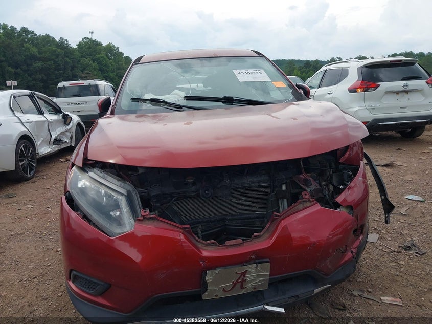 2016 Nissan Rogue VIN JN8AT2MT2GW017969 IAAI salvage auction — FRONT END, Salvage (Alabama), sold $750 on 2026-07-29 (photo 6)