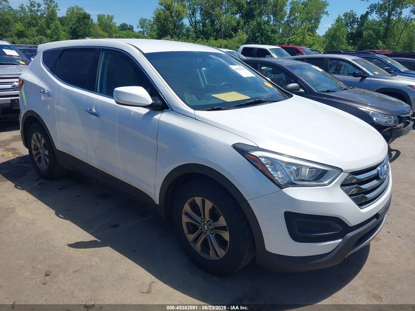 2016 Hyundai Santa fe VIN 5XYZT3LB8GG369786 IAAI salvage auction — HAIL, Salvage (Ohio), sold $2,625 on 2026-07-28 (photo 1)
