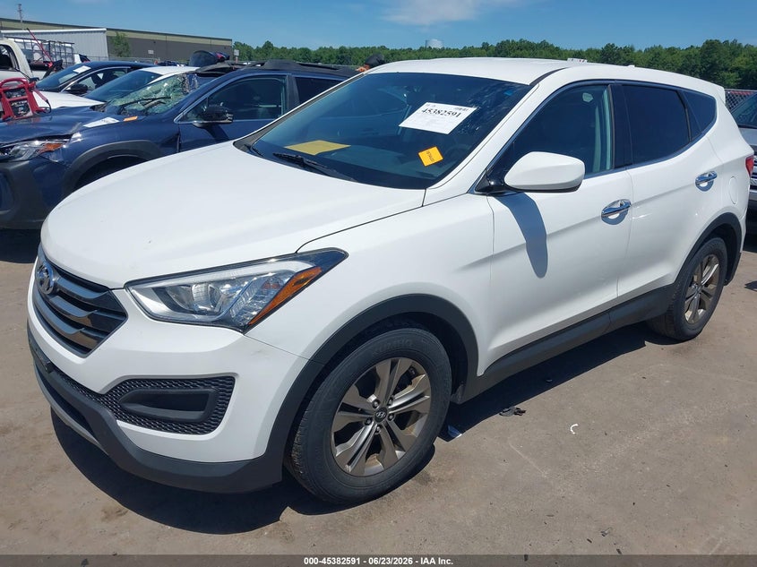 2016 Hyundai Santa fe VIN 5XYZT3LB8GG369786 IAAI salvage auction — HAIL, Salvage (Ohio), sold $2,625 on 2026-07-28 (photo 2)