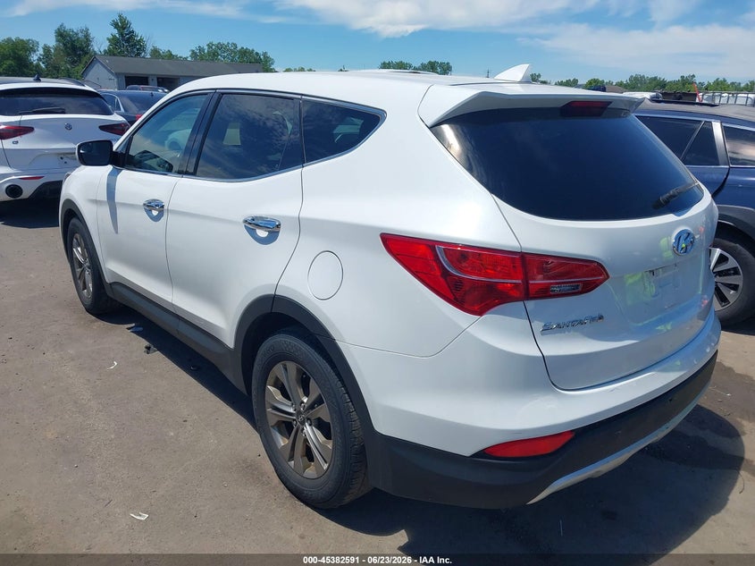 2016 Hyundai Santa fe VIN 5XYZT3LB8GG369786 IAAI salvage auction — HAIL, Salvage (Ohio), sold $2,625 on 2026-07-28 (photo 3)