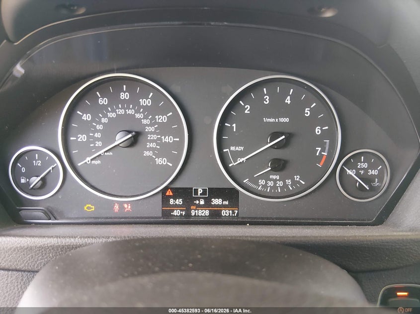 2015 BMW 3er VIN WBA3A5C56FF609644 IAAI salvage auction — FRONT END, Salvage (California), sold $1,100 on 2026-07-08 (photo 7)