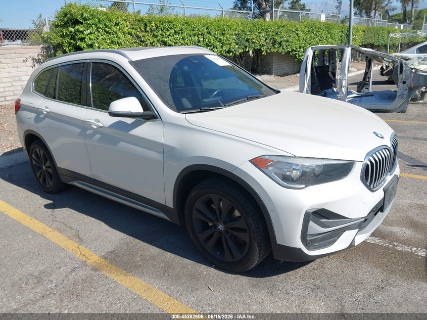 2020 BMW X1 VIN WBXJG7C02L5P85457 IAAI salvage auction — LEFT SIDE, Salvage (California), sold $8,250 on 2026-07-07 (photo 1)