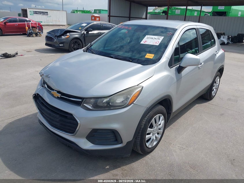 2018 Chevrolet Trax VIN KL7CJKSBXJB555917 IAAI salvage auction — FRONT & REAR, Salvage (Texas), sold $1,650 on 2026-07-08 (photo 2)