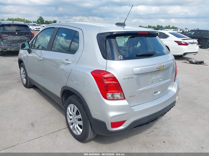 2018 Chevrolet Trax VIN KL7CJKSBXJB555917 IAAI salvage auction — FRONT & REAR, Salvage (Texas), sold $1,650 on 2026-07-08 (photo 3)