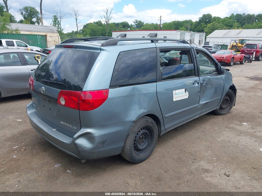 2006 Toyota Sienna VIN 5TDZA23C66S395328 IAAI salvage auction — FRONT END, Salvage - Greater Than 75% (Maryland), sold $525 on 2026-07-07 (photo 4)