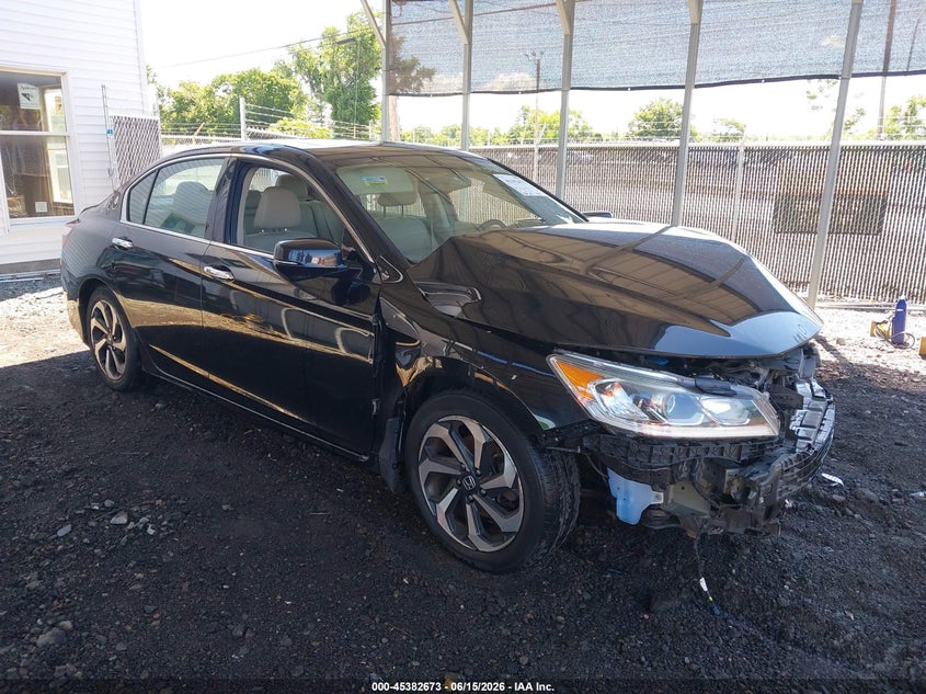 2016 Honda Accord VIN 1HGCR3F88GA003798 IAAI salvage auction — FRONT END, Salvage (Delaware), sold $1,050 on 2026-07-10 (photo 1)
