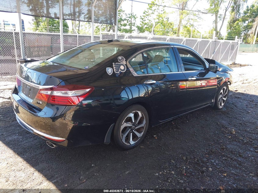 2016 Honda Accord VIN 1HGCR3F88GA003798 IAAI salvage auction — FRONT END, Salvage (Delaware), sold $1,050 on 2026-07-10 (photo 4)