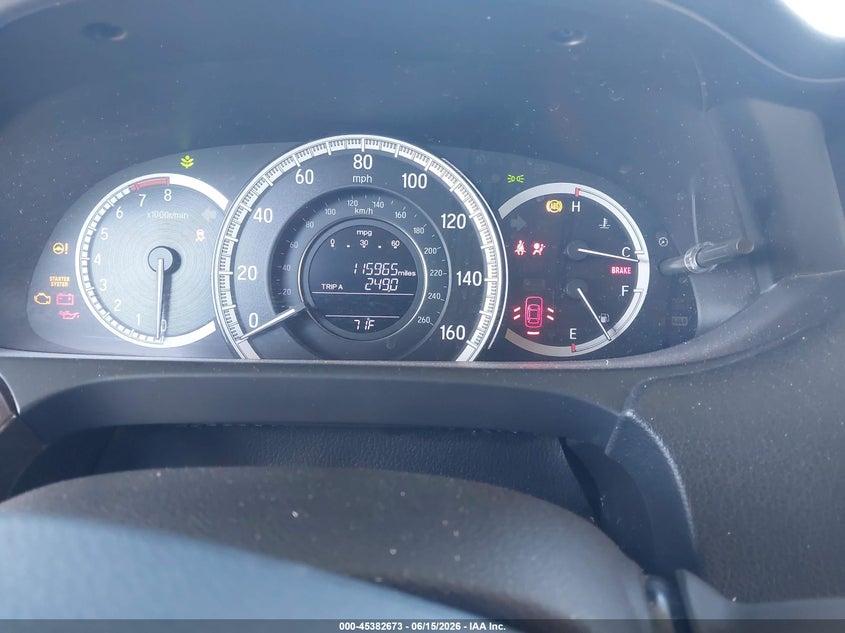 2016 Honda Accord VIN 1HGCR3F88GA003798 IAAI salvage auction — FRONT END, Salvage (Delaware), sold $1,050 on 2026-07-10 (photo 7)