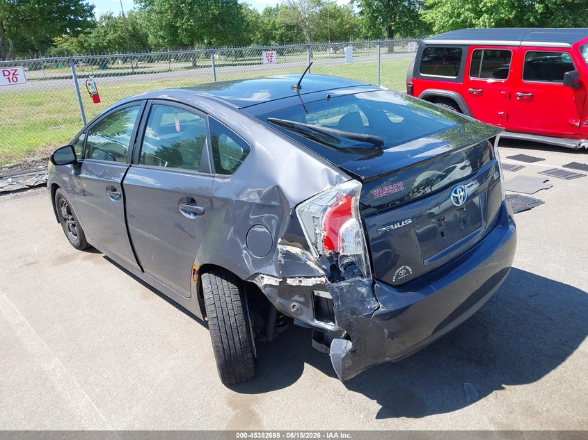 2012 Toyota Prius VIN JTDKN3DU0C1548488 IAAI salvage auction — REAR END, Salvage (New Jersey), sold $550 on 2026-07-30 (photo 3)